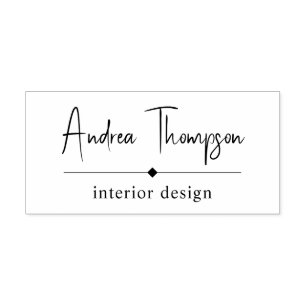 Minimalist Casual Script Serif Business Self-inking Stamp