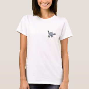 Minimalist Cat Line Art T Shirt