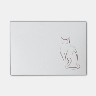 Minimalist Cat Post-it Notes