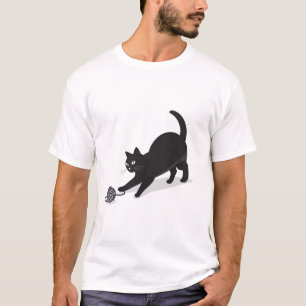Minimalist Cat Vector   Funny T-Shirt Design
