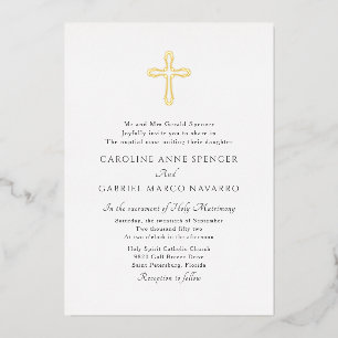 Minimalist Catholic Mass Wedding