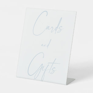 Minimalist Celestial Cards & Gifts Pedestal Sign