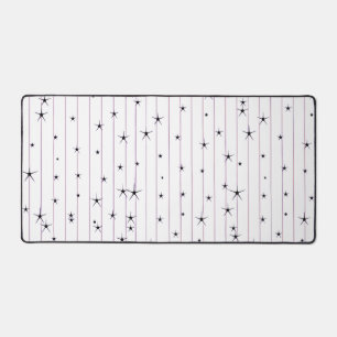 Minimalist Celestial Stars Desk Mat