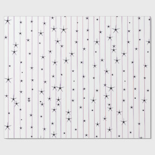 Minimalist Celestial Stars Wrapping Paper