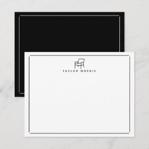 Minimalist Chair Stationery Card