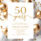 Minimalist Champagne 50th Wedding Anniversary