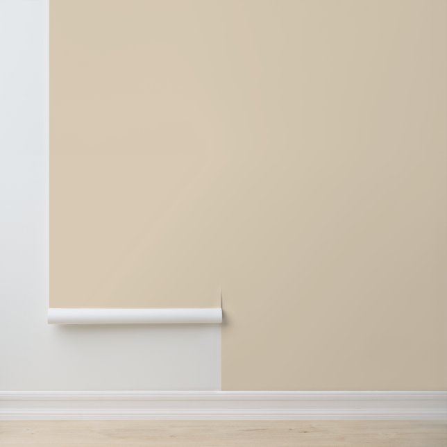 Minimalist champagne cream solid plain elegant wallpaper (Application)