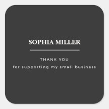 Minimalist Charcoal Aesthetician Packaging Sticker