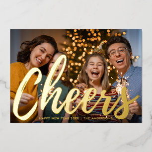 Minimalist Cheers New year Photo