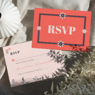 Minimalist Chic Aesthetic Elegant RSVP Card