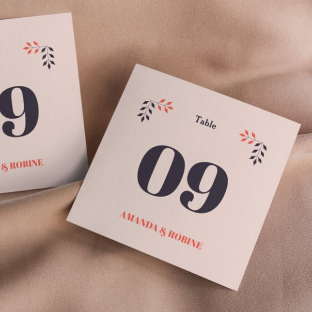 Minimalist Chic Aesthetic Elegant Table Numbers (Creator Uploaded)