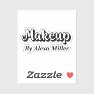 Minimalist chic black and grey makeup QR code