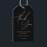 Minimalist Chic Black Wedding Favours Gift Tags<br><div class="desc">Minimalist Chic Black Wedding Favours Gift Tags</div>