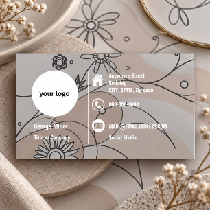 Minimalist Chic Boho Abstract Vibes Business Card