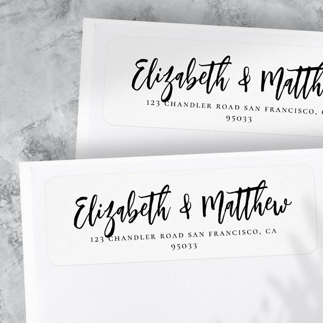 Minimalist Chic Modern Wedding Return Address (Creator Uploaded)