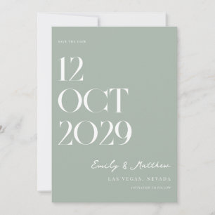 Minimalist Chic Modern Wedding Save The Date