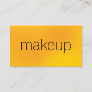 Minimalist Chic Text with YellowBlended Background Business Card