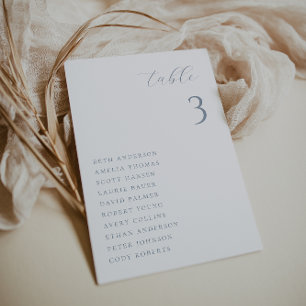 Minimalist Chic Wedding Table Seating Card