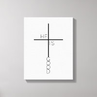 Minimalist Christian Cross Bible Verse Modern Art