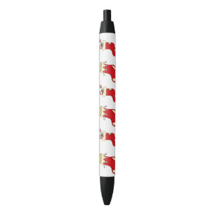 Minimalist Christmas and New Year Happy    Black Ink Pen
