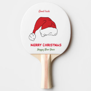 Minimalist Christmas and New Year Happy    Ping Pong Paddle