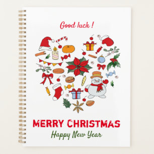 Minimalist Christmas and New Year Happy  Planner