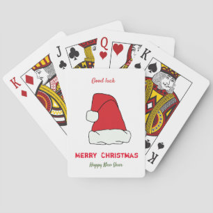 Minimalist Christmas and New Year Happy  Playing Cards