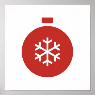 Minimalist Christmas Ball Poster