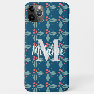 Minimalist Christmas Berry Branch Design Case-Mate iPhone Case