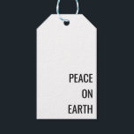 Minimalist Christmas black white Gift Tag<br><div class="desc">Minimalist Christmas Gift Tag. You are welcome to visit my store for more beautiful products.</div>