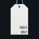 Minimalist Christmas black white Gift Tag<br><div class="desc">Minimalist Christmas Gift Tag. You are welcome to visit my store for more beautiful products.</div>
