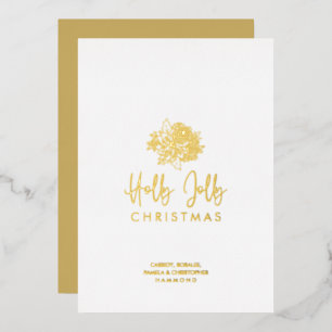 Minimalist Christmas Bouquet Script Calligraphy