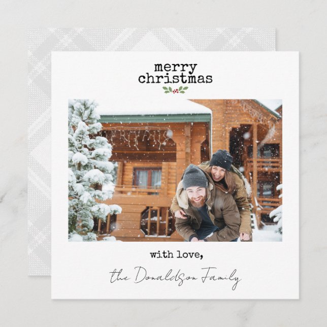 Minimalist Christmas Card (Front/Back)