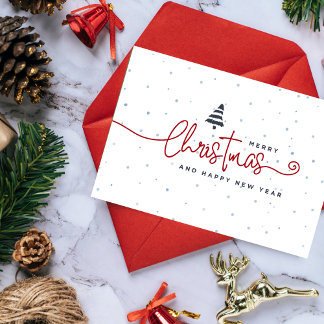 Minimalist Christmas Card: Modern Holiday Simplici Card