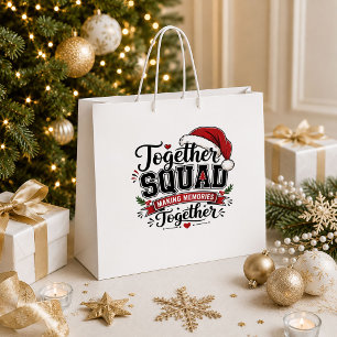 Minimalist Christmas Modern Holiday Gift Bag Style