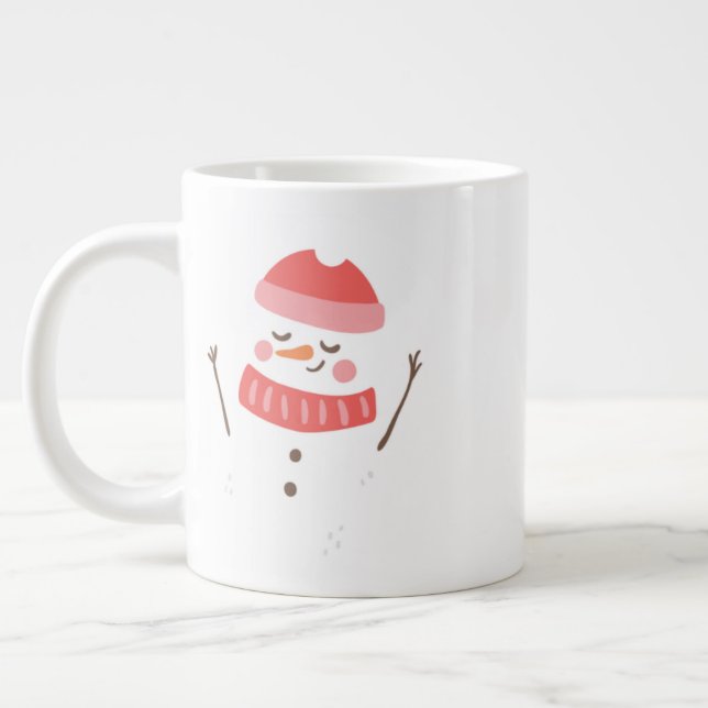 Minimalist Christmas Mug – Modern Holiday Coffee & (Left)