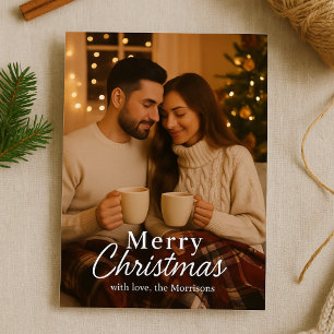 Minimalist Christmas Neutral Warm Holiday Card