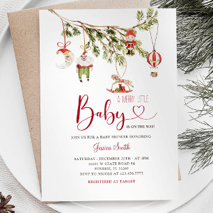 Minimalist Christmas Ornament Holiday Party Invitation
