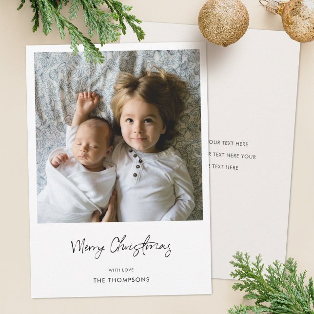 Minimalist Christmas Photo Card (Creator Uploaded)