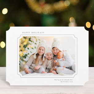 Minimalist Christmas Photo Landscape Holiday Card