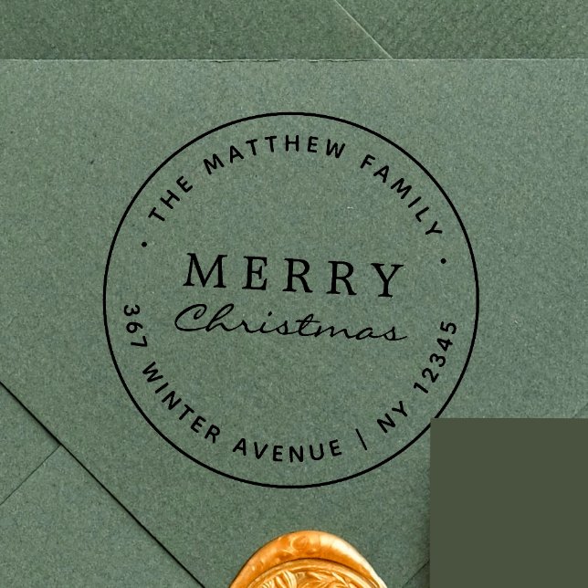 Minimalist Christmas Self-inking Stamp (Creator Uploaded)