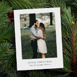 Minimalist Christmas Simple Modern Family Photo Holiday Postcard<br><div class="desc">Minimalist Christmas Simple Modern Family Photo Christmas Holiday Postcard</div>