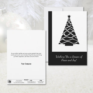 Minimalist Christmas Tree Business Holiday Card