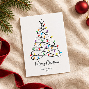 Minimalist Christmas Tree Holiday Card