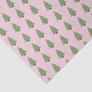 Minimalist Christmas Tree Pattern Scandinavian Tissue Paper