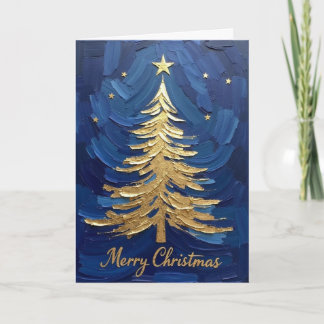 minimalist Christmas tree silhouette Card