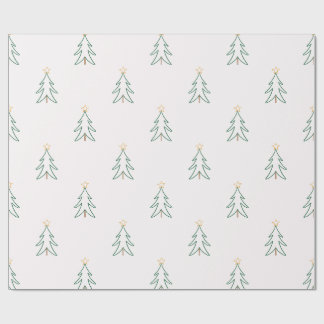 Minimalist Christmas Tree Wrapping Paper