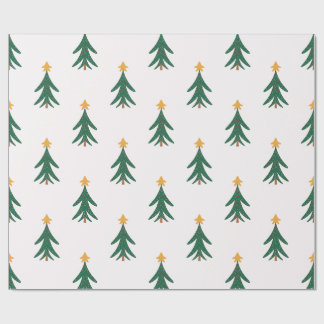 Minimalist Christmas Tree Wrapping Paper