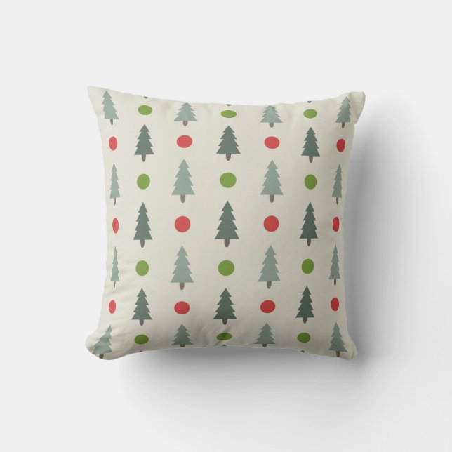 Minimalist Christmas Trees Cushion (Front)