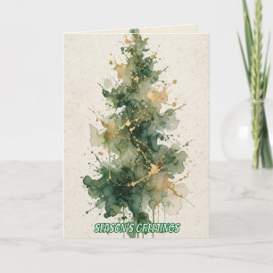 Minimalist Christmas Wishing You Peace Joy and Lov Holiday Card